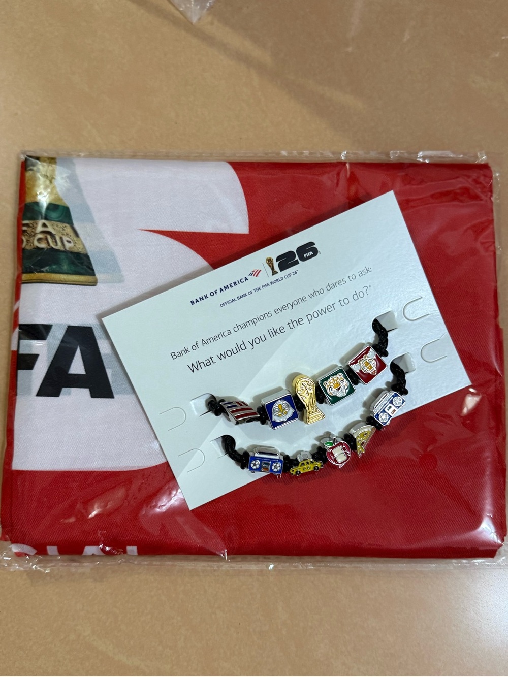 2026 FIFA World Cup New York City Charm Bracelet Fan Band Bank of America NYC